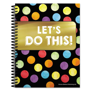 Carson-Dellosa Education Teacher Planner, Weekly-monthly, Two-page Spread (seven Classes), 10.88 X 8.38, Balloon Theme, Black Cover freeshipping - TVN Wholesale